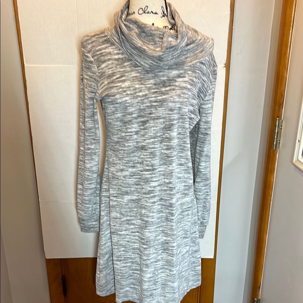 The Limited Gray Cowl Neck Sweater Dress